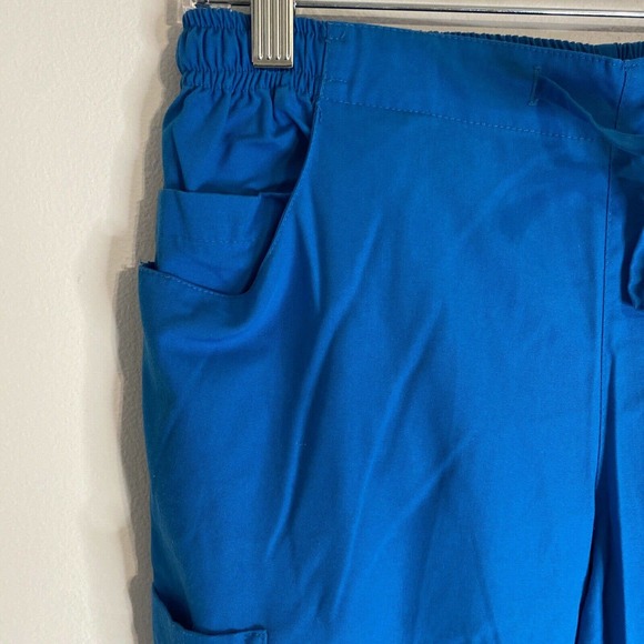 Reina Scrub Bottom Medical Uniform Turquoise Drawstring Pants XS - Picture 2 of 12
